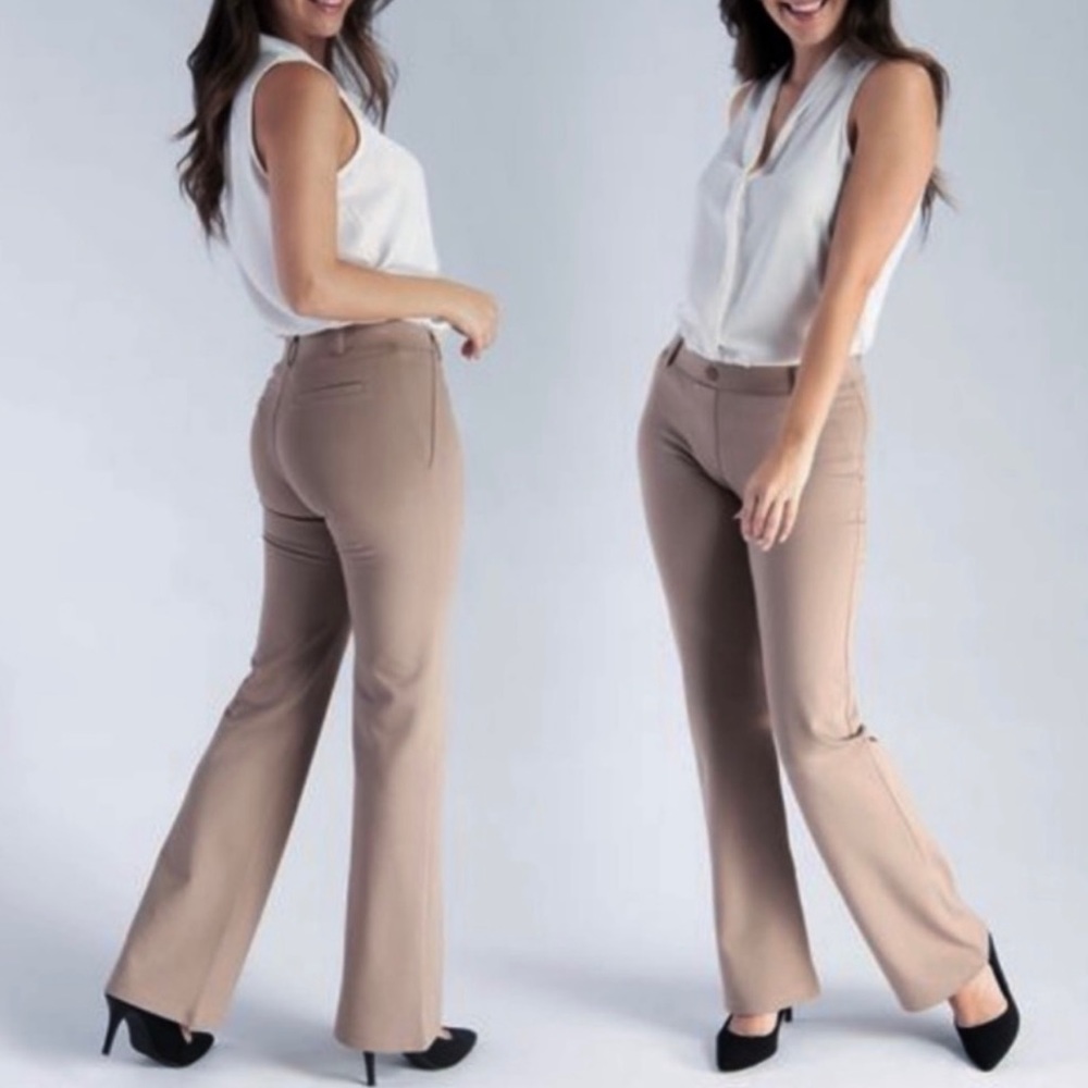 Like New Tan Brown Betabrand Yoga Dress Pants